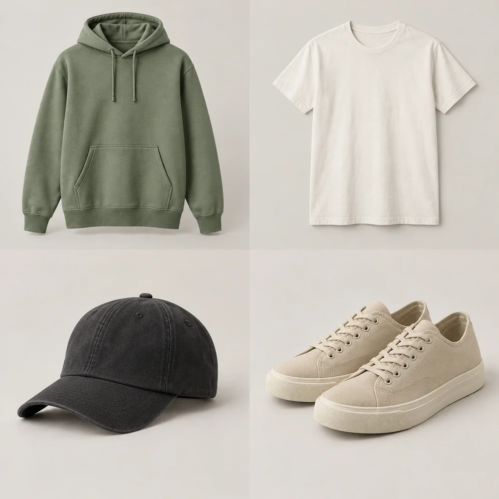 AI-generated sample: Sage hoodie